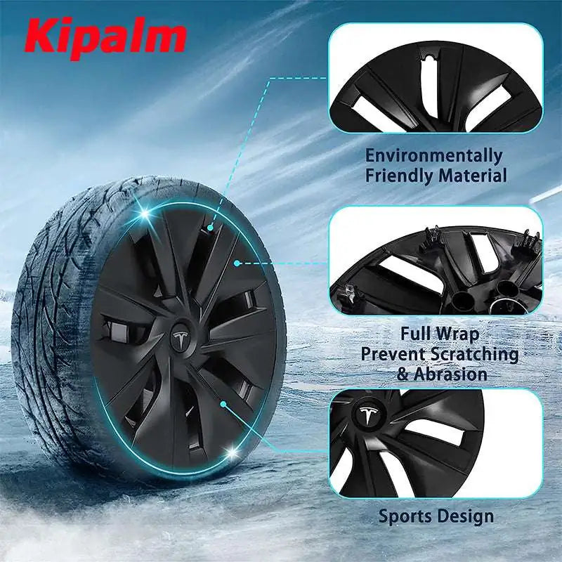 Replacement Tesla 19'' Wheel Covers Rim Cap Without Logo for Model Y Parts Hubcaps