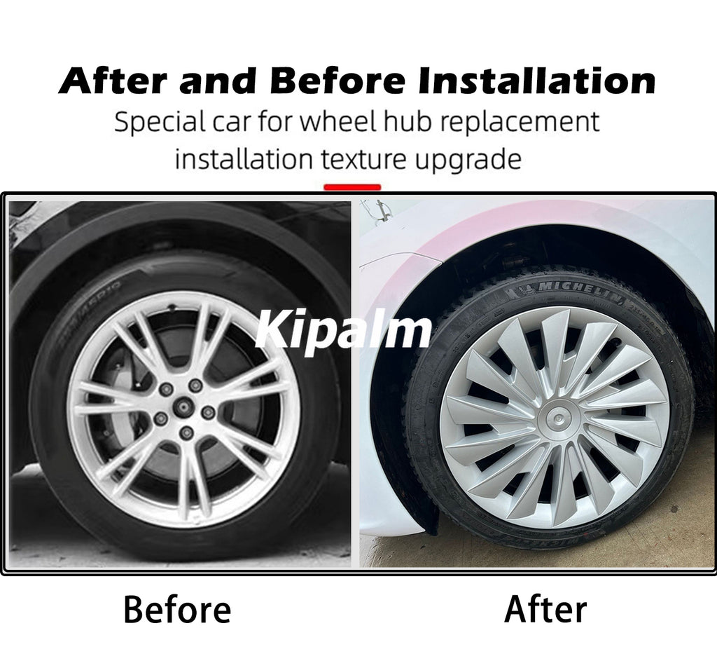 4PCS Model 3 Highland 2023+ 18'' Wheel Covers Rim Cap Tesla Hubcaps