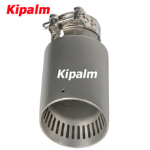 Load image into Gallery viewer, 1PC Strip Holes 304 Stainless Steel Car Muffler Tip Exhaust Pipe System for VW Golf 6 Golf 7 Golf R GTI Tiguan Muffler Cutter