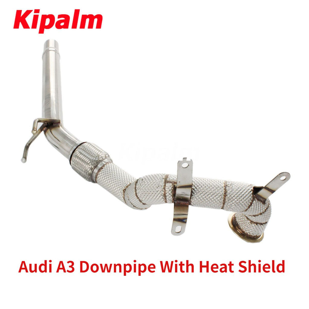 1PC Stainless Steel Car Performance Downpipe for Audi A3 1.4T/1.8T/2.0T 2014-2020