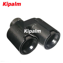 Load image into Gallery viewer, 1 Pair Dual Out Carbon Fiber Exhaust Pipe for BMW 3 Series G20 Rear Muffler Tip