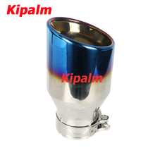 Load image into Gallery viewer, 1PC Burnt Blue 304 Stainless Steel Car Muffler Tip Exhaust Pipe