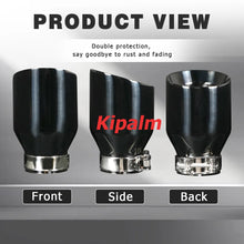 Load image into Gallery viewer, Universal Titanium Black Exhaust Pipe Tip