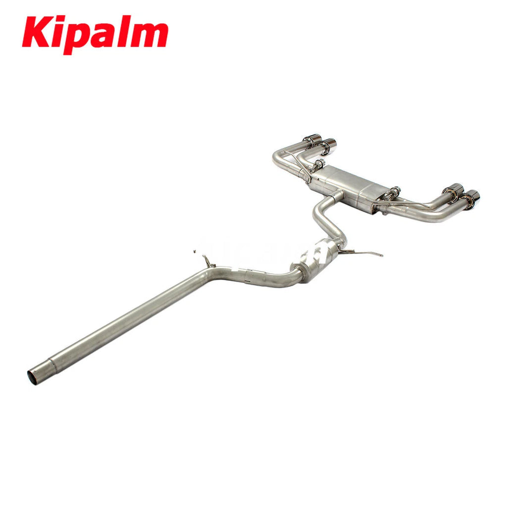 304 Stainless Steel Full Exhaust System Cat-back Fit for Audi A3 1.4T 1.8T 2.0T 2014-2020