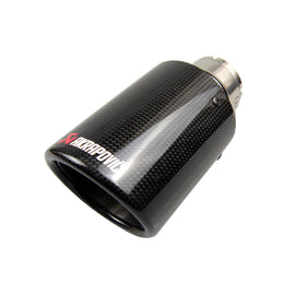 Car Universal Curly Edge Akrapovic Carbon Fiber Exhausts Tip Muffler Tail Pipe For BMW BENZ AUDI VW