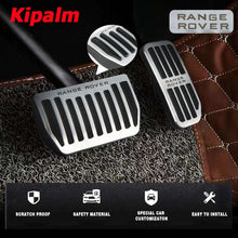 Load image into Gallery viewer, No Drill Gas Brake Pedal for Land Rover Evoque Discovery Sport Auto Aluminum Gas Accelerator Pedal and Brake Pedal with Logo