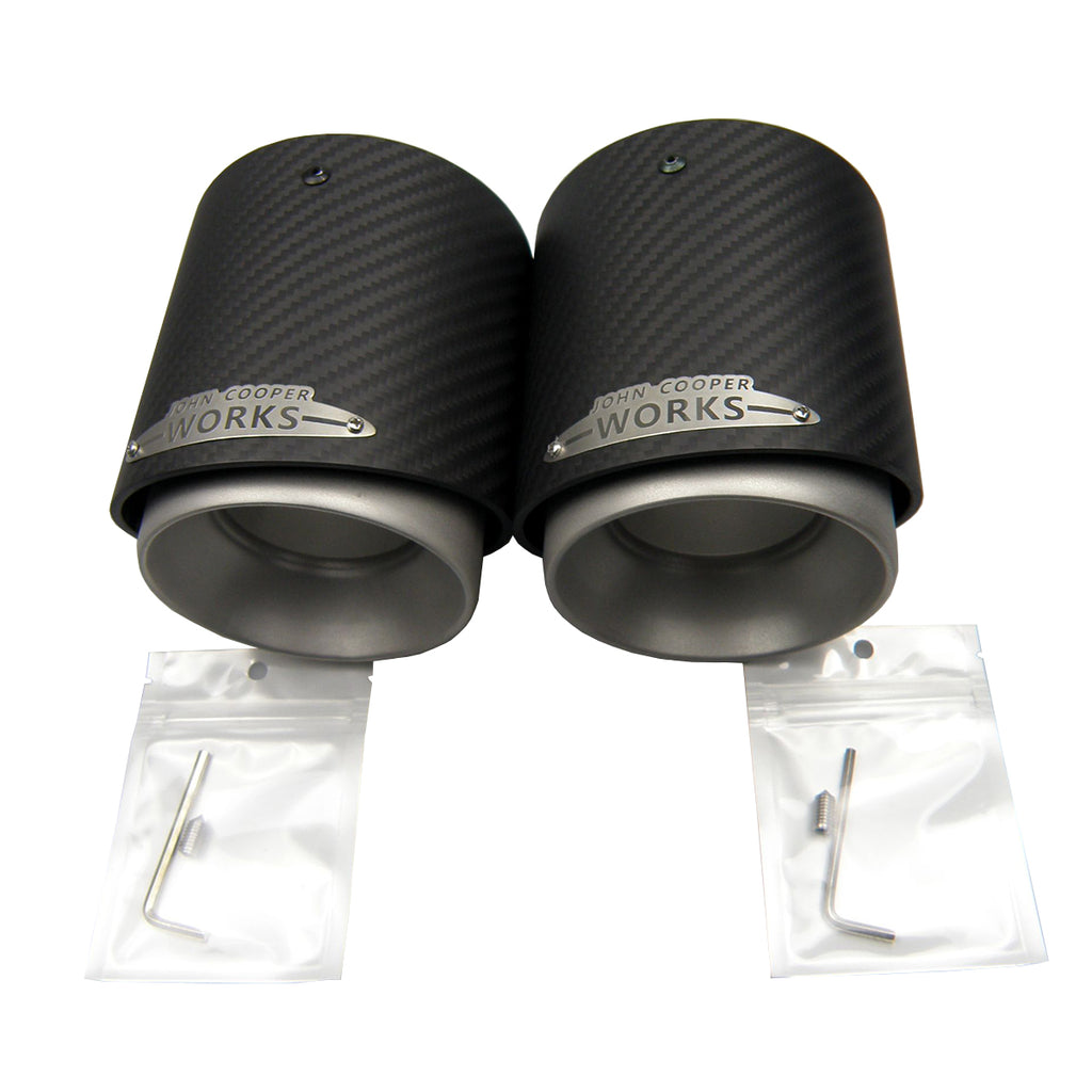 1PC Carbon Fiber Exhaust Tip Muffler Tips Fit for Mini Cooper R55 R56 R57 R58 R59 R60 R61 F54 F55 F56 F57 F60 Mini Tail Pipe Tip
