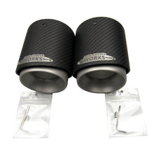 Load image into Gallery viewer, 1PC Carbon Fiber Exhaust Tip Muffler Tips Fit for Mini Cooper R55 R56 R57 R58 R59 R60 R61 F54 F55 F56 F57 F60 Mini Tail Pipe Tip