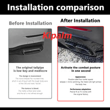 Load image into Gallery viewer, 1 Pair Benz W167 GLE53 GLE350 GLE450 Silver Stainless Steel Exhaust Tips Upgrade to GLE63 Muffler Pipe