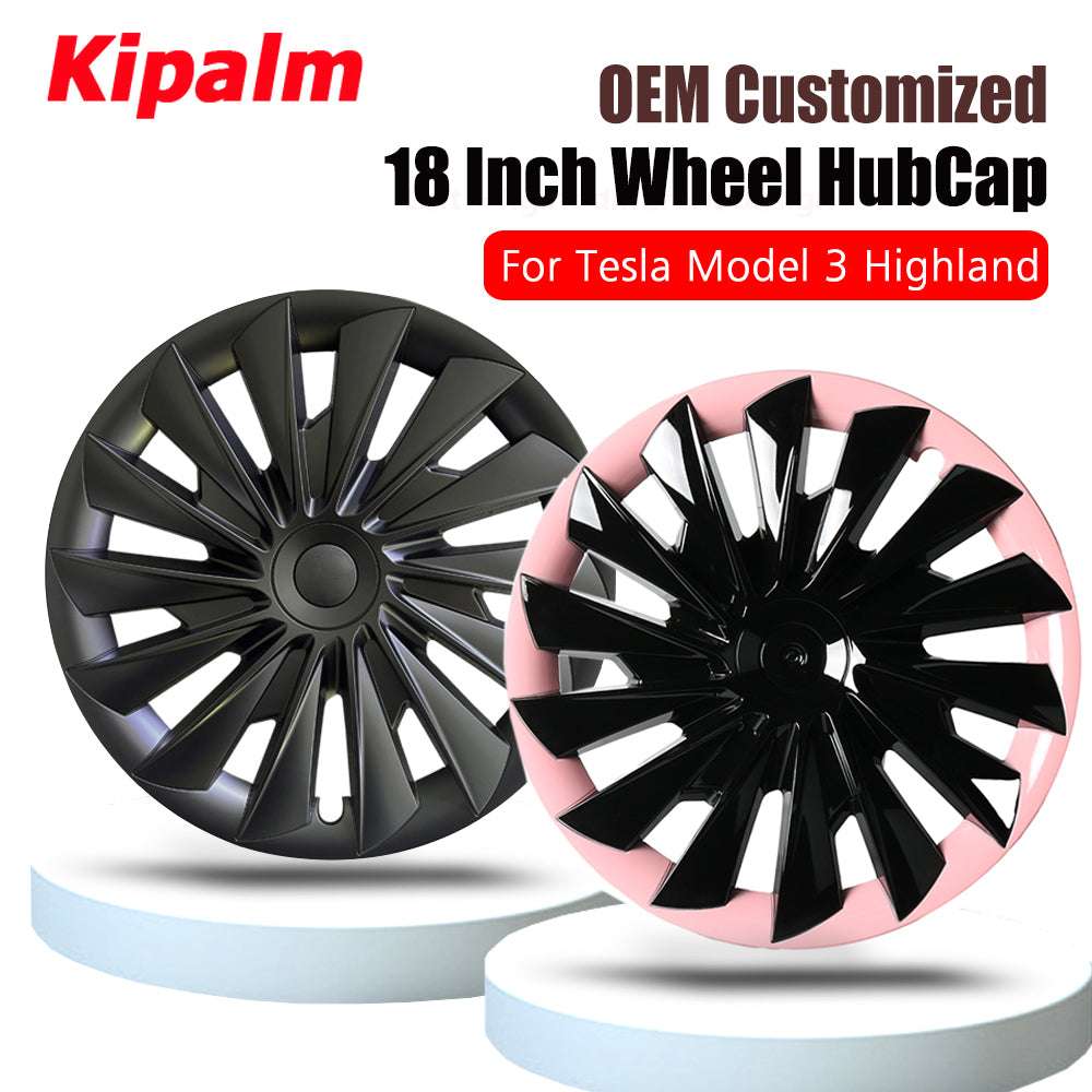 4PCS Model 3 Highland 2023+ 18'' Wheel Covers Rim Cap Tesla Hubcaps