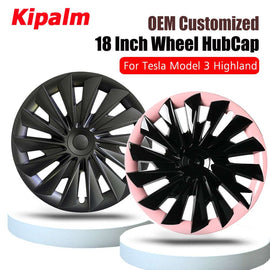 4PCS Model 3 Highland 2023+ 18'' Wheel Covers Rim Cap Tesla Hubcaps
