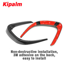Load image into Gallery viewer, 1 Pair Real Carbon Fiber Grille Cover Splitter Decorative Trim for MINI F56
