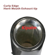 Load image into Gallery viewer, Remus Sport Glossy Carbon Fiber Exhaust Muffler Tips with Expand Outlet for GOLF MAZDA Land Rover JAGUAR