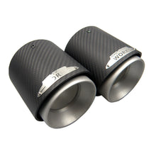 Load image into Gallery viewer, 1PC Carbon Fiber Exhaust Tip Muffler Tips Fit for Mini Cooper R55 R56 R57 R58 R59 R60 R61 F54 F55 F56 F57 F60 Mini Tail Pipe Tip