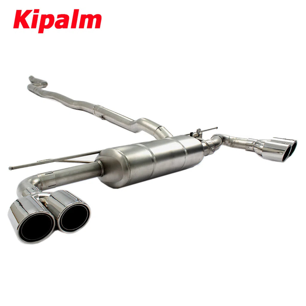 Dual M Performance BMW 5 Series G38 B48 2018 2019 2020 2.0T/3.0T with Valve Muffler Chrome Cat-back