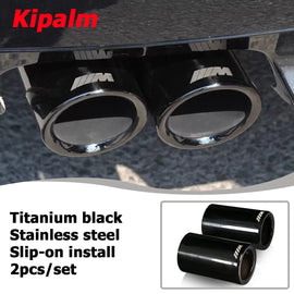 2pcs Stainless Steel Slip-On Exhaust Tip F20 F21 Muffler Pipes F22 F23 F30 F31 F34 F32 F33 F36
