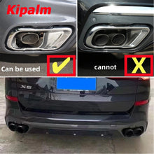 Load image into Gallery viewer, 1 Pair Quad Carbon Fiber Black Exhaust Pipe for BMW X5 X6 G05 G06 2020+ Rear Muffler Tip