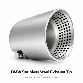 1 PCS Universal Stainless Steel Exhaust Tip for BMW F87 F80 F82 F83 F90 M2 M3 M4 Performance Tailpipe Upgrade
