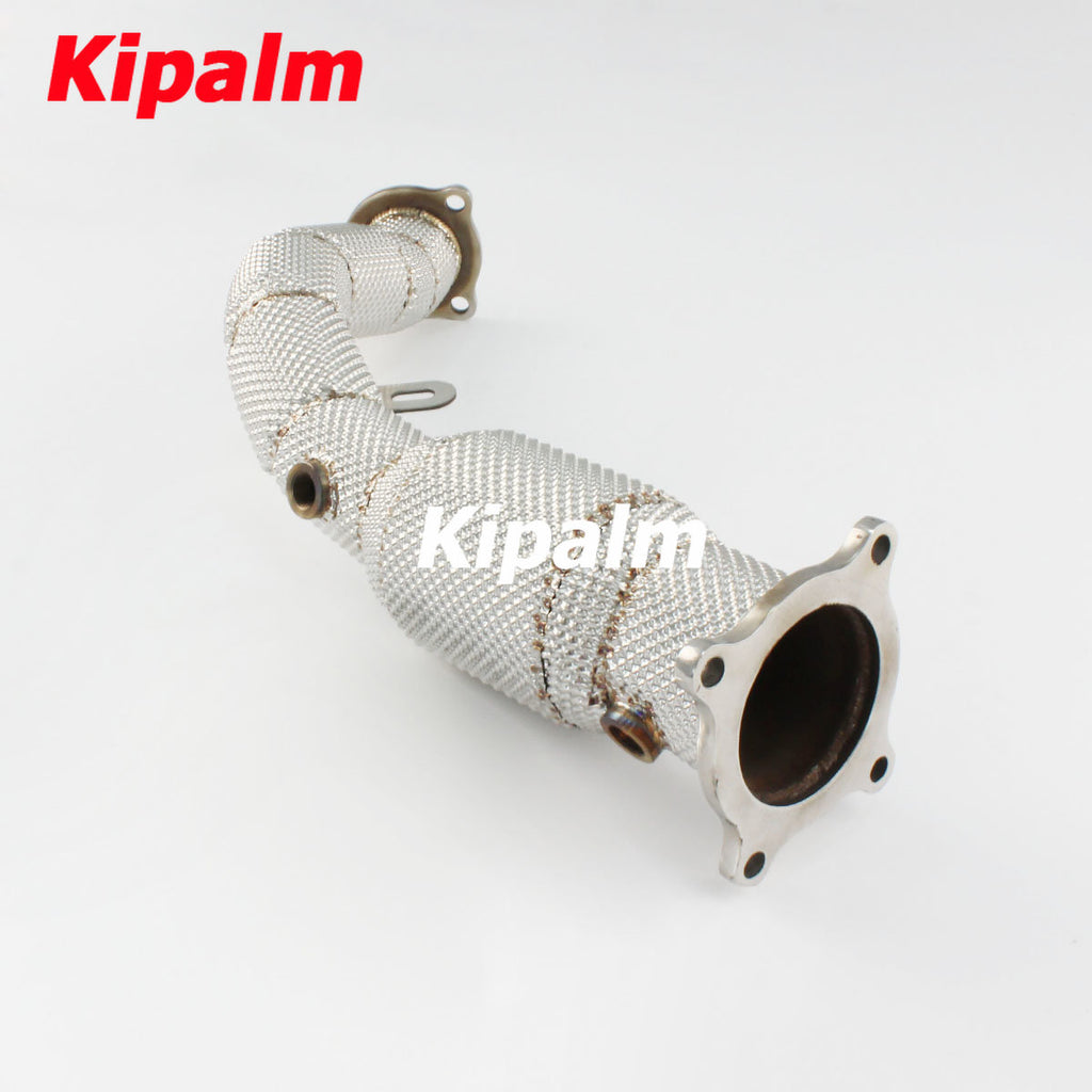 1PC Stainless Steel Performance Downpipe with Heat Shield for Audi A4/A5 2.0T B8/B8.5 2009-2015