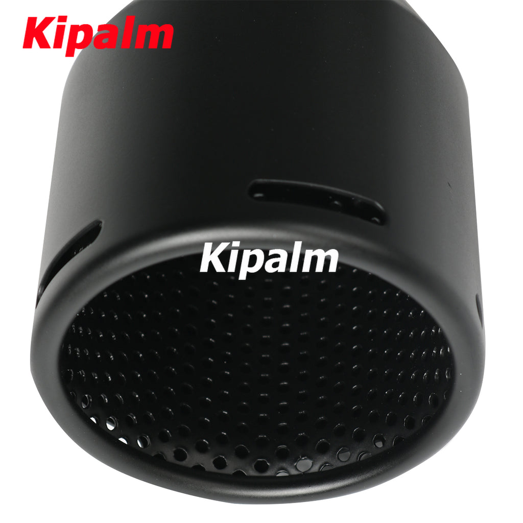 1PC Matte Black 304 Stainless Steel Mesh Inner Pipe Car Muffler Tip Double Layers Exhaust Pipe