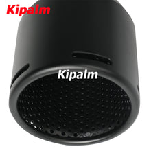 Load image into Gallery viewer, 1PC Matte Black 304 Stainless Steel Mesh Inner Pipe Car Muffler Tip Double Layers Exhaust Pipe