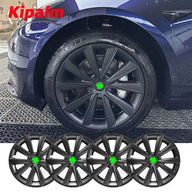 WHC3001 4PCS 18inch Tesla Model 3 ABS Hub Cap Wheel Covers Hubcaps No Logo