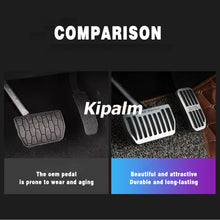 Load image into Gallery viewer, No Drill Gas Brake Pedal for Land Rover Evoque Discovery Sport Auto Aluminum Gas Accelerator Pedal and Brake Pedal with Logo