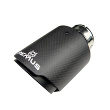 Load image into Gallery viewer, 1pcs Carbon Fiber Remus Car Remus Wolf Exhaust Pipe Muffler Black Stainless Steel Tips For Golf Ford VW