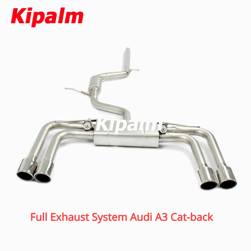 304 Stainless Steel Full Exhaust System Cat-back Fit for Audi A3 1.4T 1.8T 2.0T 2014-2020
