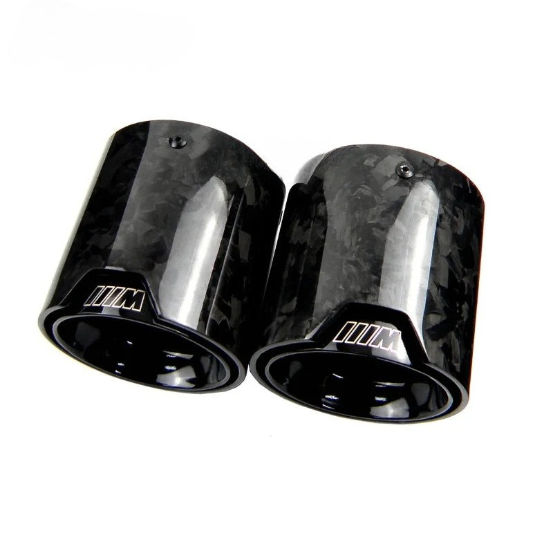 4PCS Black Stainless Steel Forged Carbon Fiber Performance Exhaust Muffler Pipe for BMW M5 F90