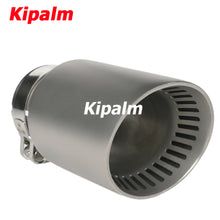 Load image into Gallery viewer, 1PC Strip Holes 304 Stainless Steel Car Muffler Tip Exhaust Pipe System for VW Golf 6 Golf 7 Golf R GTI Tiguan Muffler Cutter