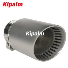 1PC Strip Holes 304 Stainless Steel Car Muffler Tip Exhaust Pipe System for VW Golf 6 Golf 7 Golf R GTI Tiguan Muffler Cutter