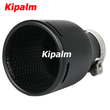 Load image into Gallery viewer, 1PC Matte Black 304 Stainless Steel Mesh Inner Pipe Car Muffler Tip Double Layers Exhaust Pipe
