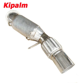 1PC Performance Downpipe with Heat Shield for BMW 3 Series B48 2.0T 2017 2018 2019