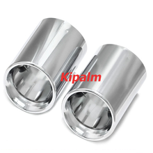 Load image into Gallery viewer, 2 PCS Slip-on Black Stainless Steel Exhaust Pipe Chrome OEM Muffler Tip Fits for BMW Z4 G29 2019-2024