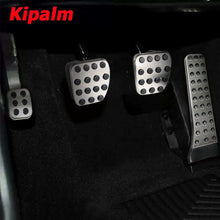 Load image into Gallery viewer, 4pcs Stainless Steel Car Foot Rest Pedal Pads Cover with Rest Pedals Gas Brake Rest Pedal for Mecerdes Benz C E S class LHD