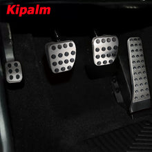 Load image into Gallery viewer, 4pcs Stainless Steel Car Foot Rest Pedal Pads Cover with Rest Pedals Gas Brake Rest Pedal for Mecerdes Benz C E S class LHD