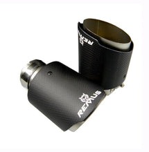 Load image into Gallery viewer, Universal Remus Sport Carbon Fiber Exhaust Muffler Tips Matte Silver Tail Pipe for BMW AUDI GOLF MAZDA