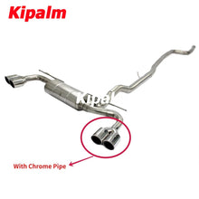 Load image into Gallery viewer, Dual M Performance BMW 5 Series G38 B48 2018 2019 2020 2.0T/3.0T with Valve Muffler Chrome Cat-back