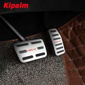 2pcs Aluminum Alloy Car Foot Rest Pedal Pads Cover with Rest Pedals Gas Brake Rest Pedal for Honda HRV