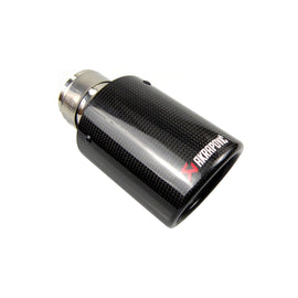 Car Universal Curly Edge Akrapovic Carbon Fiber Exhausts Tip Muffler Tail Pipe For BMW BENZ AUDI VW
