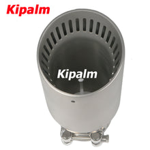 Load image into Gallery viewer, 1PC Strip Holes 304 Stainless Steel Car Muffler Tip Exhaust Pipe System for VW Golf 6 Golf 7 Golf R GTI Tiguan Muffler Cutter