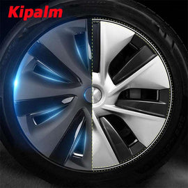 19 Inch Tesla Accessories Model Y Full Coverage Wheel Cover Cap Replacement Vehicle Hubcaps