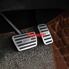 Load image into Gallery viewer, No Drill Gas Brake Pedal for Honda CRV Discovery Sport Auto Aluminum Gas Accelerator Pedal and Brake Pedal with Logo