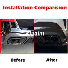 Load image into Gallery viewer, 1 Pair OEM Style Stainless Steel Square BMW X5 G05 X6 G06 X7 G07 Exhaust Muffler Pipe Car Tail Tips