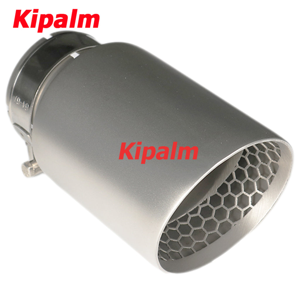 1PC Honeycomb Holes 304 Stainless Steel Car Muffler Tip Exhaust Pipe System for VW Golf 6 Golf 7 Golf R GTI Tiguan Muffler Cutter