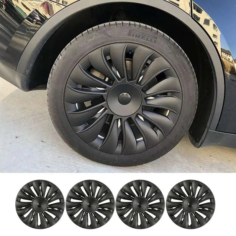 4PCS Tesla Model Y 2023 Full Coverage Sport Wheel Cover Cap 19 Inch Replacement Vehicle Hubcaps Accessories