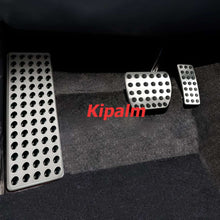 Load image into Gallery viewer, 3pcs Stainless Steel Car Foot Rest Pedal Pads Cover with Rest Pedals Gas Brake Rest Pedal for Mecerdes Benz GLA CLA A B Class LHD