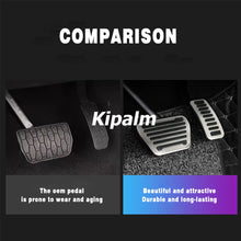 Load image into Gallery viewer, 2pcs Stainless Steel Car Foot Rest Pedal Pads Cover with Rest Pedals Gas Brake Rest Pedal for Land Rover Discovery Defender