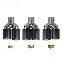 Load image into Gallery viewer, M Performance Y Style Dual Carbon Fiber Gold Stainless Steel Exhaust Pipe End Pipes Muffler Tips for BMW Series